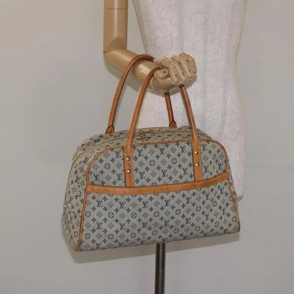LOUIS VUITTON Monogram Mini Marie Hand Bag Blue M92003 LV Auth ti3219 - Picture 14 of 16